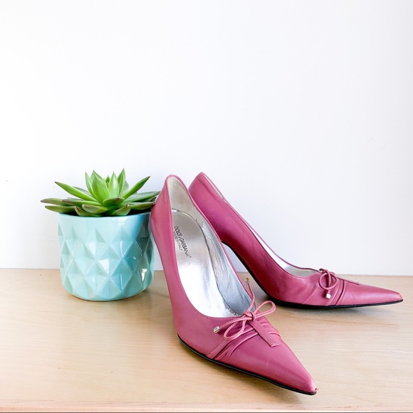 🇮🇹 DOLCE & GABBANA mauve pink leather shoes - Picture 3 of 11